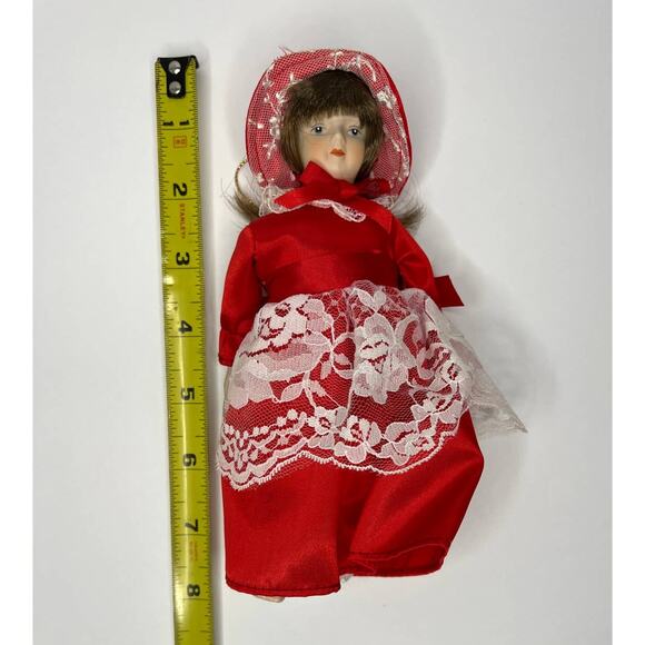 Porcelain Doll of the Month Gorham Collectible Doll February 1983 8" Bisque Doll - Picture 2 of 5